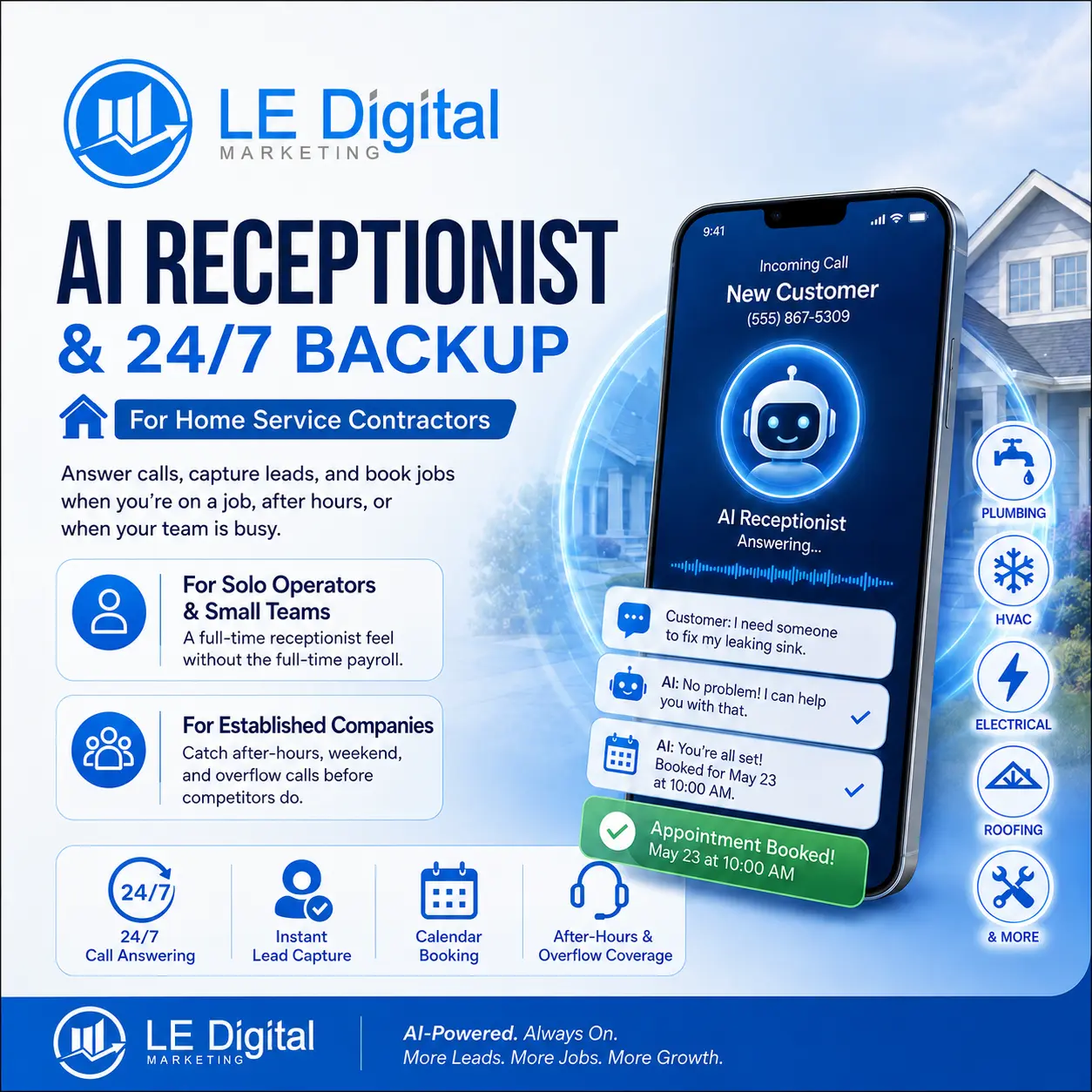 Never Miss Another Job: Why Custom AI Receptionists Are the Future of Home Service Contracting
